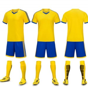 Conjuntos de Entrenamiento de Fútbol de Manga Corta de Secado Rápido, 100% Poliéster, Compra al por Mayor Disponible, Uniformes de Fútbol - Product Image 1