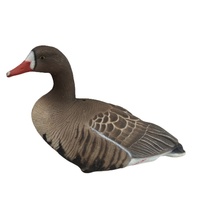 Shero Leurre de chasse Canard colvert en plastique EVA, moulé par soufflage, à mouvement électrique, mi-flottant, brun, coque en mousse intégrale, 0,35 kg