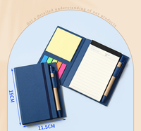 Bloc-notes personnalisé A6 avec liste de tâches, mémo coloré en papier kraft, couverture rigide, avec stylo et sangle élastique
