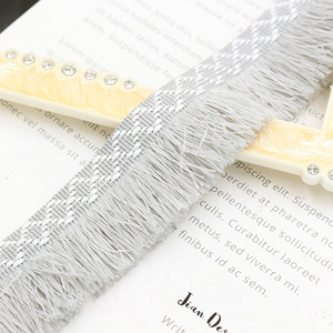 Bordures en dentelle à franges et à volants, en polyester épais, modernes, écologiques, brodées, cousues, pour la décoration de vêtements et de textiles d'ameublement - Product Image 6