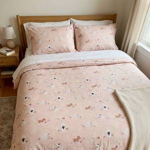 TENCEL pour enfants ™   Housse de couette en lyocell 150x200cm, imprimé mignon de caniche, literie douce et respirante pour filles - Product Image 3