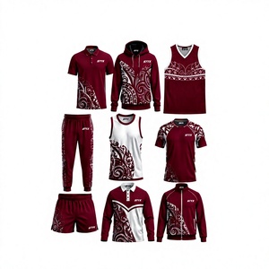 Kit d'entraînement de rugby tactile, maillots personnalisés par sublimation, débardeurs, shorts, survêtements d'équipe hors terrain, vêtements OEM ODM en gros - Product Image 1