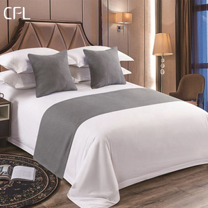 <span class=keywords><strong>Drap</strong></span>-<span class=keywords><strong>housse</strong></span> en coton blanc de qualité hôtelière et <span class=keywords><strong>housse</strong></span> de couette Draps en lin Ensembles de literie pour hôpital hôtelier - Product Image 3