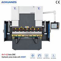 Presse plieuse hydraulique CNC miniature 6+1 axes 40T1600, machine de pliage hydraulique automatique pour le traitement des métaux en aluminium