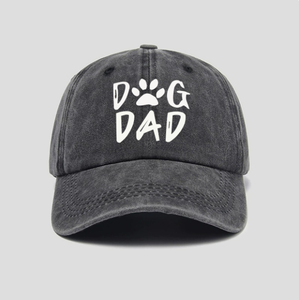 Vintage Washed <b>Dog</b> Dad Embroidery Baseball Cap Cotton Sun Hat - Product Image 3