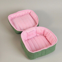 Sac de maquillage multifonctionnel en coton avec fermeture éclair, portable, écologique, pliable, pour femmes, rangement quotidien des cosmétiques, voyage, affaires