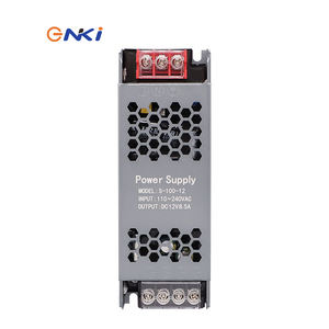 Alimentation électrique à découpage <span class=keywords><strong>Enki</strong></span> AC/DC 12V 100W, mince et compacte, avec sortie unique pour bande LED et usage industriel, garantie 24 mois - Product Image 1