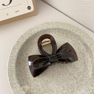 กิ๊บติดผมผู้หญิงคุณภาพสูง สไตล์มินิมอลสีพื้นน่ารักประดับโบว์ริบบิ้นหวานๆ สำหรับฤดูร้อน ทำจากพลาสติก - Product Image 6