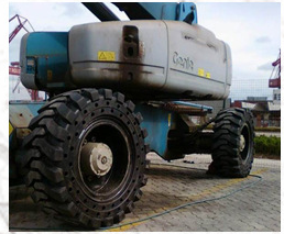 Pneu plein Topower 27x10-12 315/45-12 pour chargeuse compacte, conception diagonale, usage intensif - Product Image 5