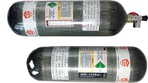 ถังอากาศแรงดันสูง Ayon EN12245 ขนาด 6.8 ลิตร ข้อต่อ M18*1.5 4500psi 300bar ทำจากคาร์บอนไฟเบอร์ สำหรับดำน้ำแบบ SCBA/<span class=keywords><strong>SCUBA</strong></span> - Product Image 3