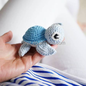 Кукла амигуруми ручной работы 100%, вязаная крючком хлопковая черепаха, морские животные, игрушки для малышей - Product Image 2
