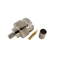 Connecteur coaxial RF étanche 50 ohms de type N mâle à sertir pour câble LMR240, pour antenne et câble électrique