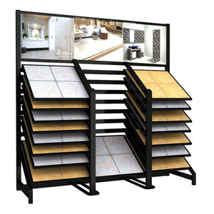 Custom Style Showroom Building Material Floor Tile Marble Sample Display Rack Mosaic Stone Display Stand