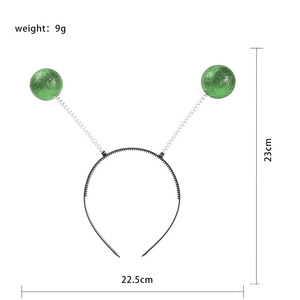 Diadema de mosca alienígena de Halloween para adultos, accesorios de disfraz Marciano plateado para decoraciones de fiesta de Cosplay - Product Image 3