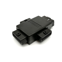 Conector Macho OBD2 OBD II J196 con Adaptador de 3 Conectores Hembra, Lector de Códigos con 1 Año de Garantía
