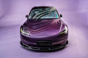 Pour <span class=keywords><strong>Tesla</strong></span> modèle 3 Kit de carrosserie en Fiber de carbone sèche modèle 3 AE diffuseur de lèvre avant becquet jupe latérale modèle 3 Kit de carrosserie - Product Image 6