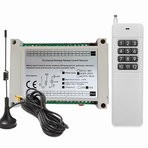 12CH Receiver 433MHz Wireless Remote Control