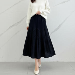 Jupe plissée décontractée pour femme PY Fashion Design, taille naturelle, longueur maxi, lot de 2 pièces, vente en gros de vêtements en vrac - Product Image 2