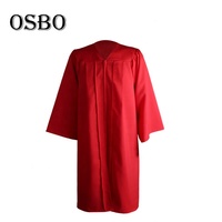 Vente en gros 2025 Pas cher Adulte Mat Marron Académique Bachelor Graduation Robe Chœur Robe