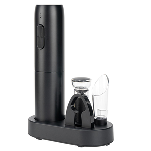 Accesorios para Vino, Kit de Sacacorchos Eléctrico 5 en 1 a Pilas para Botellas de Vino Tinto con Base - Product Image 1