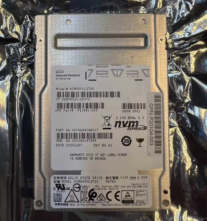 HPE U.3 CM6 12.8T SSD - Reliable Server Storage Solutions