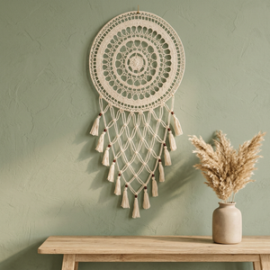 Attrape-rêves Art déco de haute qualité pour la décoration de la maison et du jardin Conception artisanale en coton pour le Ramadan et la célébration d'anniversaire - Product Image 2