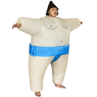 Jeu gonflable de lutte de sumo drôle 2024 costume de baie bleue gonflable costume de sumo