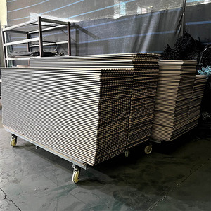 แผ่นซับเสียงกันเสียงแบบอะคูสติก แผ่นไม้ระแนง MDF โพลีเอสเตอร์ 9 มม. ผ้าสักหลาด + แผ่น MDF 12 มม. ลายไม้ 3 มิติ - Product Image 4