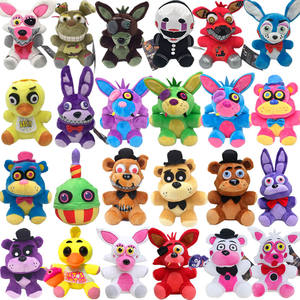 18cm FNAF Peluches Freddy Bear <span class=keywords><strong>Bonnie</strong></span> Chica Foxy Payaso Peluche Muñeca Animales de Peluche Juguete para Niños Cumpleaños Regalos de Navidad - Product Image 1