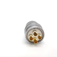 Conector BNC Redondo USB con Aislante PPS de Alta Resistencia a la Temperatura, 2-8 Pines, Macho, Contacto Chapado en Oro, Modelo M8, Potencia 5A, IP66