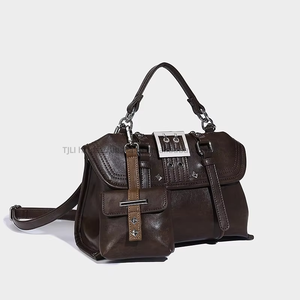 Winter American Retro Handbag <b>Backpack</b> Luxury Simple Medium Waterproof PU Zipper Softback Versatile Fashion Tanjing - Product Image 1