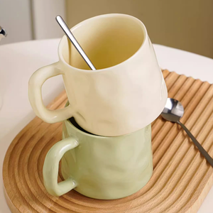 Factory Direct Sale Cartoon Series <b>Large</b> Capacity Solid Color Porcelain Dishwasher Microwave Safe Coffee <b>Mugs</b> Home Use High - Product Image 6