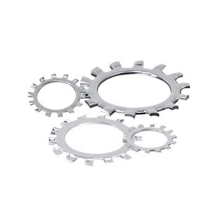 Din6797 stainless steel plain serrated locking washer with internal teeth - Product Image 1