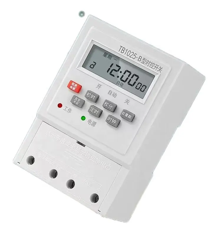 Timer saklar waktu Digital baterai timer hitung mundur digital 220V 50hz pengontrol irigasi timer situs Kimia