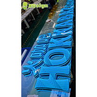 Letras de Canal LED Multicolor Personalizadas con Control Bluetooth, Resistentes al Agua IPx7, Efecto Infinito Abis, Decoración Acrílica para Exteriores