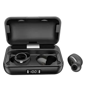 W13 TWS Wireless Earbuds BT5.0 Touch Control Siri IPX7 Waterproof earphone phones with LED power display 5000 mAh