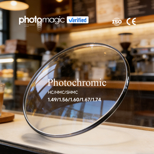 Verres optiques Photomagic sur mesure, indice 1.56, design asphérique, revêtement photochromique anti-<span class=keywords><strong>lumière</strong></span> <span class=keywords><strong>bleue</strong></span> pour lunettes - Product Image 1