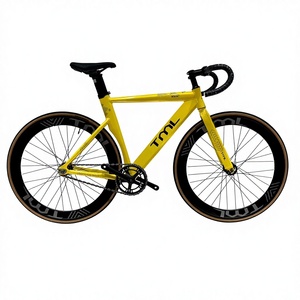 Vélo à pignon fixe en alliage d'aluminium <span class=keywords><strong>de</strong></span> 29 pouces, vélo <span class=keywords><strong>de</strong></span> course sur route à vitesse unique personnalisable <span class=keywords><strong>pour</strong></span> hommes et femmes, <span class=keywords><strong>frein</strong></span> à disque, vélo <span class=keywords><strong>de</strong></span> montagne <span class=keywords><strong>pour</strong></span> adultes - Product Image 1