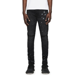 <span class=keywords><strong>Jeans</strong></span> Distressed Streetwear Urbano all'Ingrosso, Pantaloni in Denim con Grafiche Personalizzate e Finitura Lavata, <span class=keywords><strong>Jeans</strong></span> da <span class=keywords><strong>Uomo</strong></span> per Brand <span class=keywords><strong>di</strong></span> Moda Urbana OEM - Product Image 2