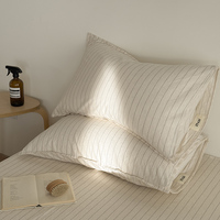 Parure de lit King Size 100% Coton 300TC 4 pièces Housse de couette Drap plat Taie d'oreiller Personnalisable pour Maison et Hôtel