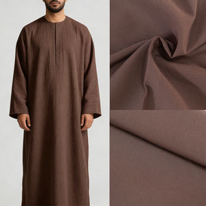 मुस्लिम सूट कपड़े 65% पॉलिएस्टर 35% विकोज़ बुना हुआ सादा रंग, पुरुषों के लिए सऊदी अरब परिधान के लिए - Product Image 1