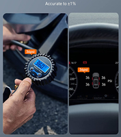 Manomètre numérique professionnel pour gonflage de pneus avec plage de mesure de 0 à 220 psi, précision de 2 psi, accessoires de compresseur d'air pour SUV/RV/voiture/camion