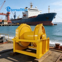 Treuil d'ancrage hydraulique pour bateaux et barges marines, 200 tonnes, à tambour unique