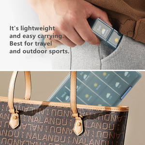 Boîte de rangement multifonctionnelle en plastique sans BPA GLosen avec 21 compartiments, boîte à pilules portable pour transporter les médicaments en extérieur. - Product Image 5