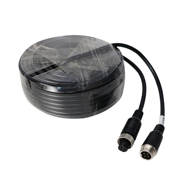 10 Meter M12 Four Pin Male to M12 Four Pin Female Audio Videobackup Camera Extension Cable for Reversing Camera