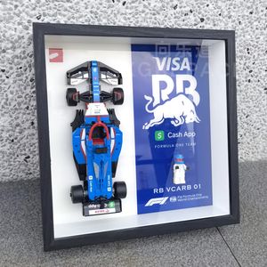 Modern Abstract <b>Black</b> Photo Frame Decorative Painting Compatible with Speed Series 77242-Ferrari SF24 Racing Car - Product Image 1