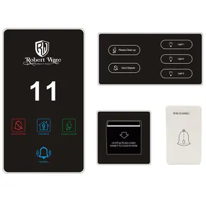 Customized Hotel LED Doorplate Touch Switch DND MUR Laundry Doorbell LOGO Room Number Sign Electronic Doorplate
