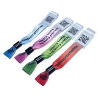 Bracelets RFID en tissu polyester personnalisés, à la mode et abordables, 13,56 MHz pour F08, largeur de bande 15 mm, pour événements