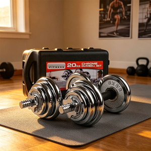 Set di Manubri Professionali di Lusso da 20kg, <span class=keywords><strong>Pesi</strong></span> Regolabili <span class=keywords><strong>per</strong></span> Palestra Domestica, Attrezzatura <span class=keywords><strong>per</strong></span> Allenamento di Forza e Fitness - Product Image 1
