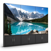 Panneau d'écran vidéo LED IPS LCD 55 pouces à cadre fin 0,88 mm, luminosité 500 cd/m², montage VESA/sur pied, garantie 5 ans